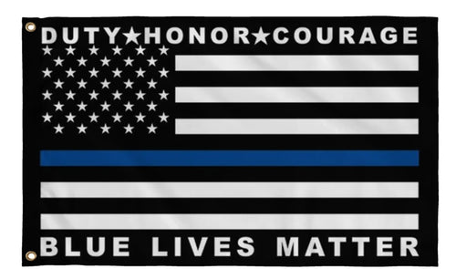 Blue Lives Matter Flag